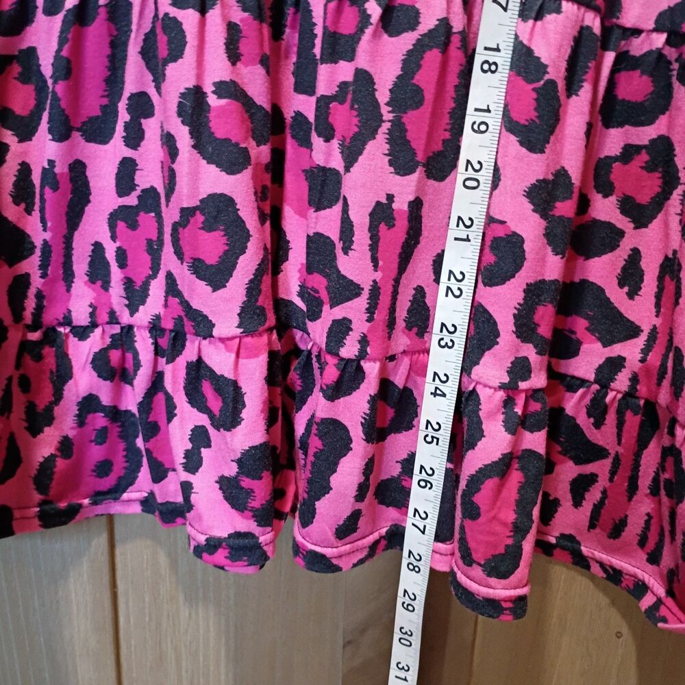 Southern stitch oversized medium tunic pink leopard print - Picture 3 of 5